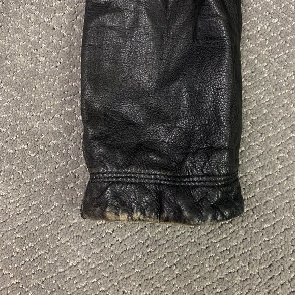 The Territory Ahead Leather Jacket Mens XLT Black Distressed Heavyweight XL Tall - Picture 7 of 16